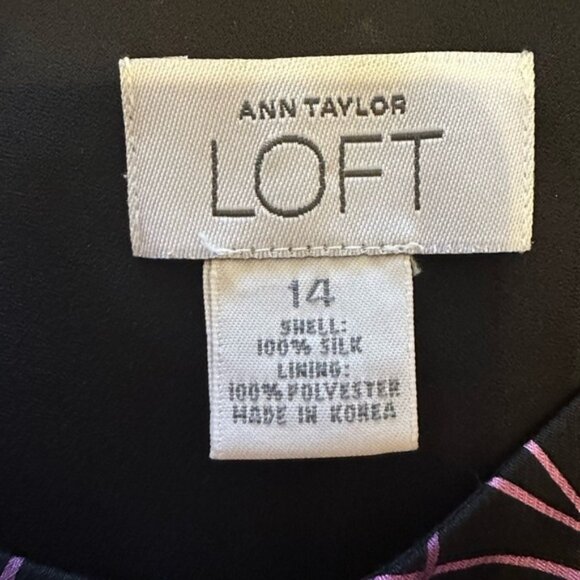 Ann Taylor LOFT 100% silk fully lined skirt - size 14. Excellent conditi… - Picture 4 of 4